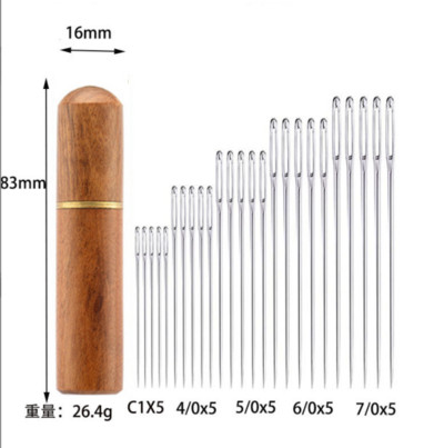 Barkácsolás kézműves eszközök Nagy szemű tűk rozsdamentes acél hímzés keresztszemes kötés fonal varró kézi horgolótű készlet