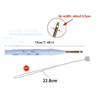 Magic Embroidery Punch adatų rašiklio rinkinys Kryžminio susiuvimo įrankių rinkinys Audimo įrankių rinkinys Kilimų mezgimo siuvimo įrankis, skirtas siuvimui „pasidaryk pats“