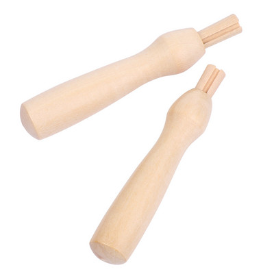 5 τμχ Σιδεράκια Εργαλείο διάτρησης με τρύπες Ξύλινη θήκη για τρύπες Λαβές τσόχας με σταυροβελονιά