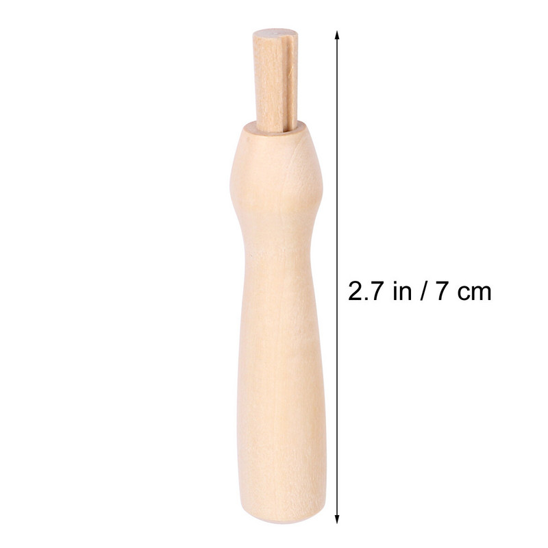 5 τμχ Σιδεράκια Εργαλείο διάτρησης με τρύπες Ξύλινη θήκη για τρύπες Λαβές τσόχας με σταυροβελονιά