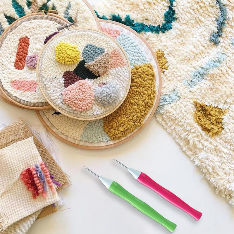 Siuvinėjimo Punch Adatos Kilimėlis Siuvinėjimo Tambūro kablys su Metaliniais rašikliais Siuvinėjimo Siuvinėjimo kryželiu rinkinys Rankdarbių siuvimo adata