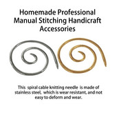 Iepakojumā 2 spirālveida kabeļa adāmadatas, pārnēsājams salons, paštaisīts dūriens