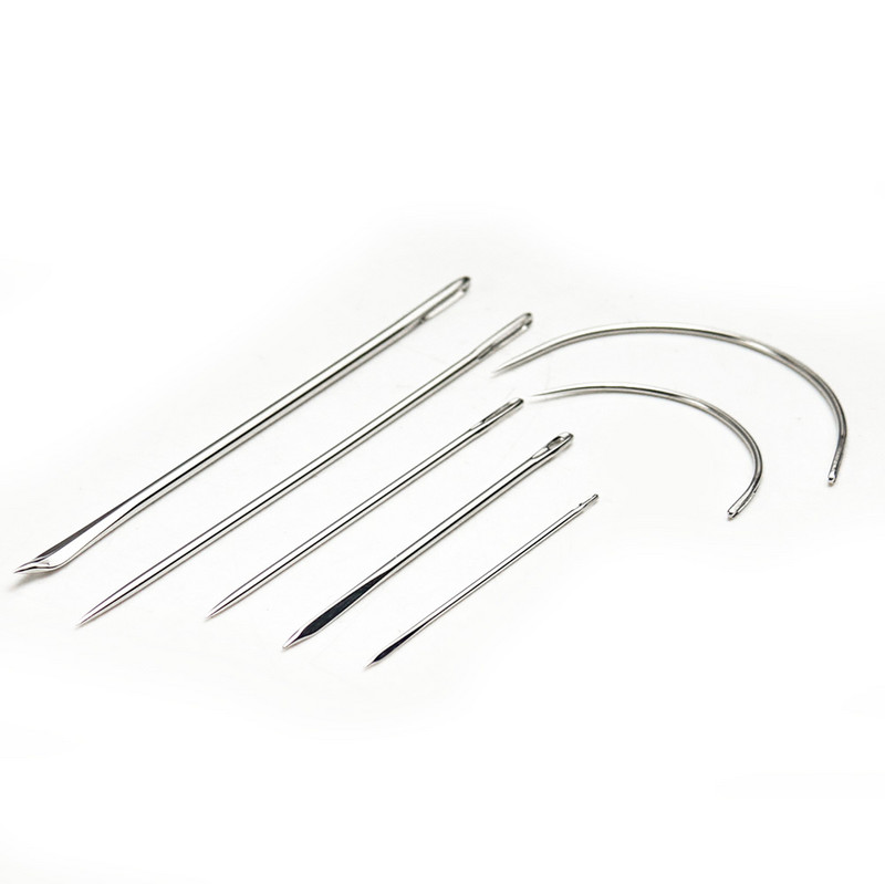 7 Izmēri Nerūsējošā tērauda lielas acs adatas Krustdūriena adatas Izšūšanas Dīvāns Darbarīks Mājsaimniecības šūšanas amatniecība Tamborēšanas komplekts