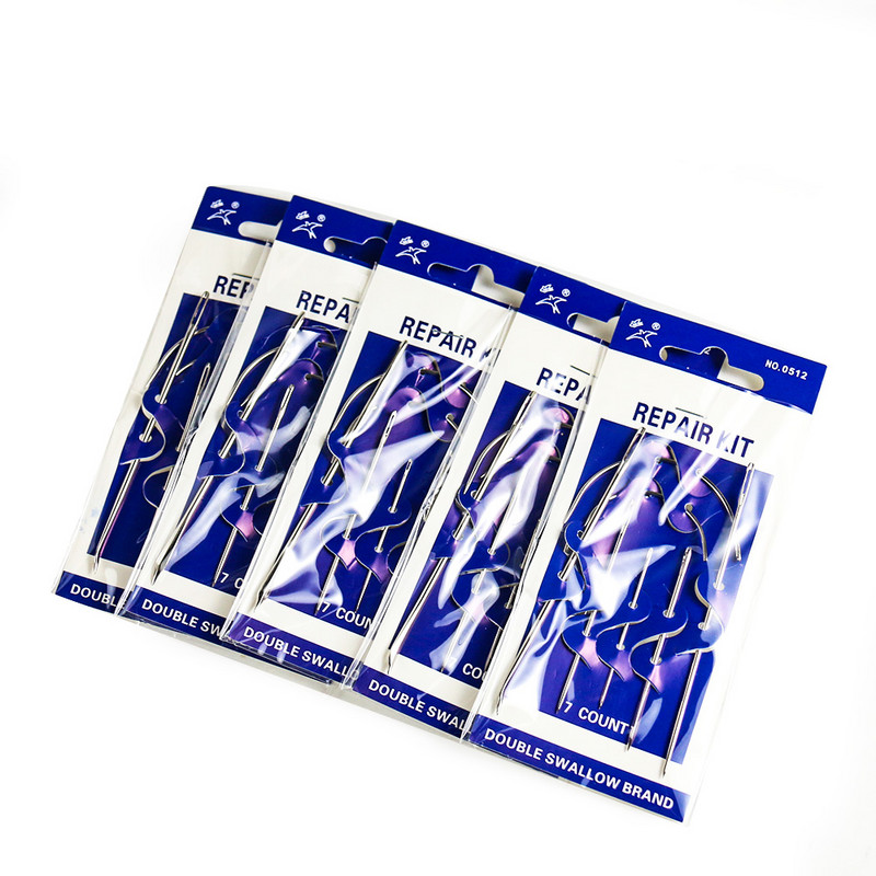 7 Izmēri Nerūsējošā tērauda lielas acs adatas Krustdūriena adatas Izšūšanas Dīvāns Darbarīks Mājsaimniecības šūšanas amatniecība Tamborēšanas komplekts