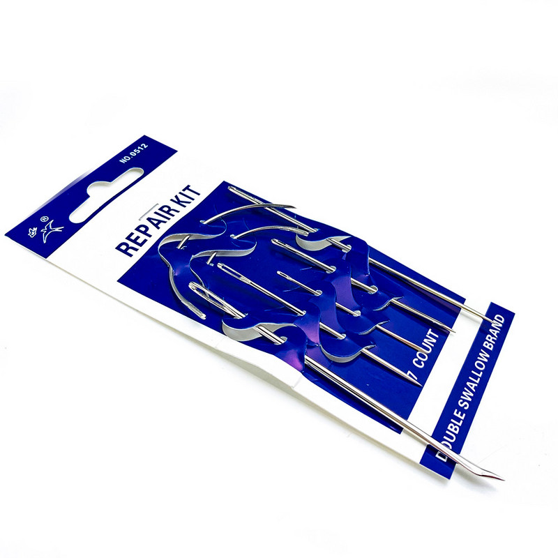 7 Izmēri Nerūsējošā tērauda lielas acs adatas Krustdūriena adatas Izšūšanas Dīvāns Darbarīks Mājsaimniecības šūšanas amatniecība Tamborēšanas komplekts