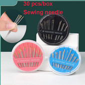 30 τεμ./Κουτί Premium βελόνες ραπτικής στο χέρι Διάφορες βελόνες κεντήματος Μεγάλες βελόνες ματιών Κιτ ραπτικής με διασταυρούμενη βελονιά Αξεσουάρ ραπτικής