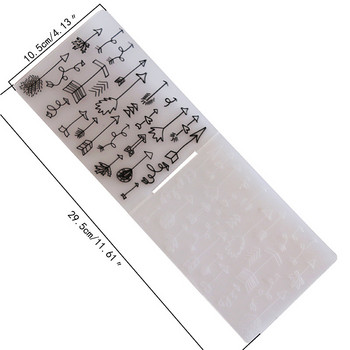 Нова пристигаща папка за 3D щамповане Прозрачни релефни пластмасови плочи Дизайн за Направи си сам щанци за рязане на хартия Scrapbooking 10,5x14,5 cm