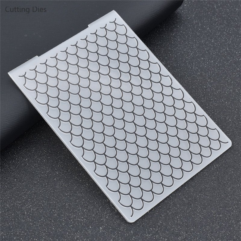 2019. gada Zivju svari Plastmasas reljefa mapes Papīra kartītes Veidnes Scrapbooking Amatniecības karšu izgatavošana Fotoalbums Mājas dekors