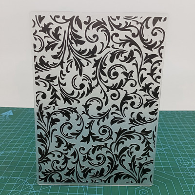 Basketweave fona plastmasas reljefs mapes karšu izgatavošanai Veidne Scrapbooking Paper Amatniecības piederumi reljefs Jaunums 2022