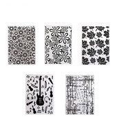 3D reljefinis aplankas Skaidrus reljefinis plastikinių plokščių dizainas, skirtas „pasidaryk pats“ popieriaus pjaustymo štampams „Scrapbooking“ dovanų kortelė 10,5x14,5 cm