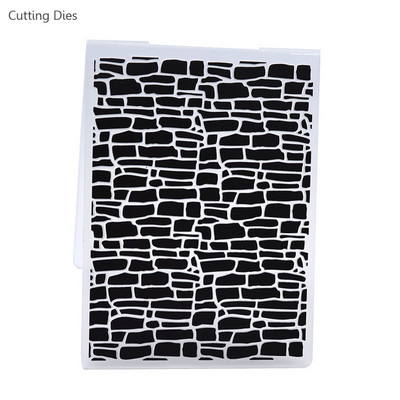 Σχεδιασμός πλαστικού ανάγλυφου φακέλου για λευκώματα λεύκωμα DIY Εργαλείο άλμπουμ Πλαστικό πρότυπο καρτών σφραγίδας προμήθειες κατασκευής