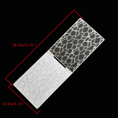 12 στυλ Φάκελος 3D ανάγλυφο Διαφανές ανάγλυφο Πλαστικές πλάκες Σχέδιο για DIY μήτρες κοπής χαρτιού Scrapbooking 10,5x14,5 cm