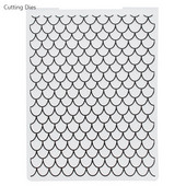 2019. gada Zivju svari Plastmasas reljefa mapes Papīra kartītes Veidnes Scrapbooking Amatniecības karšu izgatavošana Fotoalbums Mājas dekors