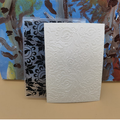 3D Ziedu Fona Reljefs Mape Plastmasas Scrapbooking Amatniecība Reljefs Mapes Karšu izgatavošana Izejmateriāli Zīmogi Veidne Jauna