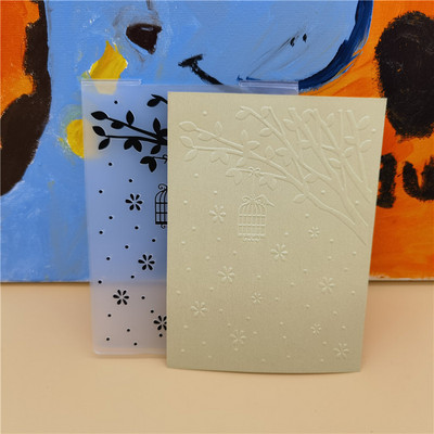 3D Ziedu Fona Reljefs Mape Plastmasas Scrapbooking Amatniecība Reljefs Mapes Karšu izgatavošana Izejmateriāli Zīmogi Veidne Jauna