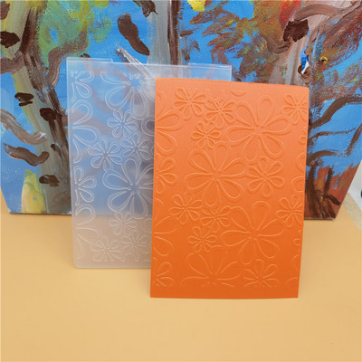 3D Ziedu Fona Reljefs Mape Plastmasas Scrapbooking Amatniecība Reljefs Mapes Karšu izgatavošana Izejmateriāli Zīmogi Veidne Jauna
