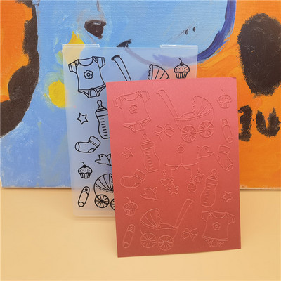 3D Ziedu Fona Reljefs Mape Plastmasas Scrapbooking Amatniecība Reljefs Mapes Karšu izgatavošana Izejmateriāli Zīmogi Veidne Jauna