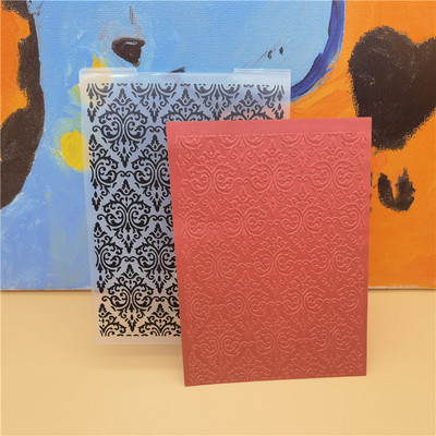 3D Ziedu Fona Reljefs Mape Plastmasas Scrapbooking Amatniecība Reljefs Mapes Karšu izgatavošana Izejmateriāli Zīmogi Veidne Jauna