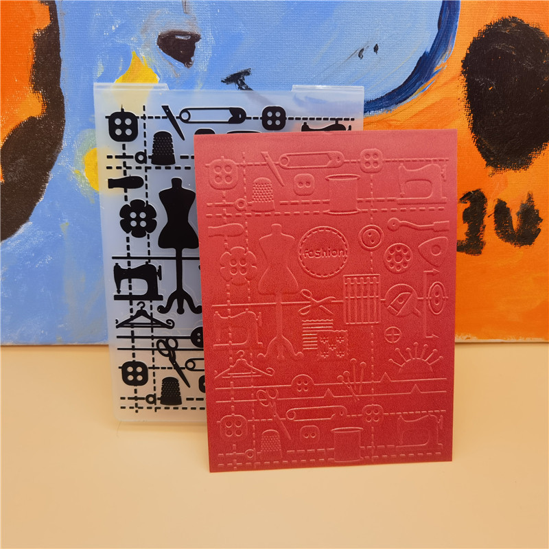 3D Ziedu Fona Reljefs Mape Plastmasas Scrapbooking Amatniecība Reljefs Mapes Karšu izgatavošana Izejmateriāli Zīmogi Veidne Jauna