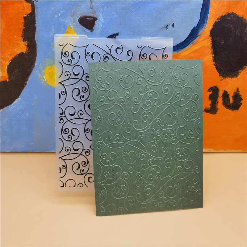 3D Ziedu Fona Reljefs Mape Plastmasas Scrapbooking Amatniecība Reljefs Mapes Karšu izgatavošana Izejmateriāli Zīmogi Veidne Jauna