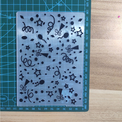 Mūzikas zvaigzne PLASTMASAS IESPĒJOŠA MAPE DIY albums albuma kartīšu iesaiņojums, dekors Griešanas matricas, papīra amatniecības Ziemassvētku veidne