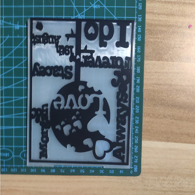 Mūzikas zvaigzne PLASTMASAS IESPĒJOŠA MAPE DIY albums albuma kartīšu iesaiņojums, dekors Griešanas matricas, papīra amatniecības Ziemassvētku veidne