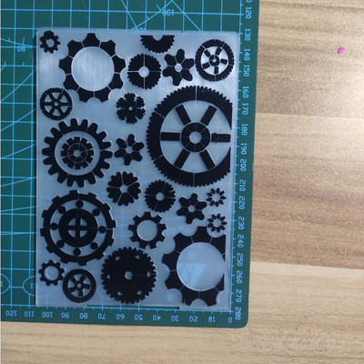 Mūzikas zvaigzne PLASTMASAS IESPĒJOŠA MAPE DIY albums albuma kartīšu iesaiņojums, dekors Griešanas matricas, papīra amatniecības Ziemassvētku veidne