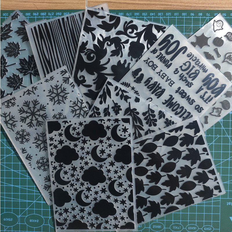 Mūzikas zvaigzne PLASTMASAS IESPĒJOŠA MAPE DIY albums albuma kartīšu iesaiņojums, dekors Griešanas matricas, papīra amatniecības Ziemassvētku veidne