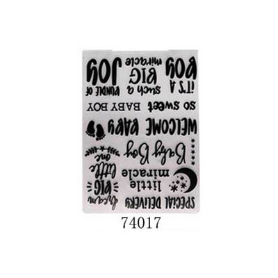 Πλαστικό πρότυπο Κάρτα χειροτεχνίας κατασκευής χάρτινων καρτών 1 τεμ.