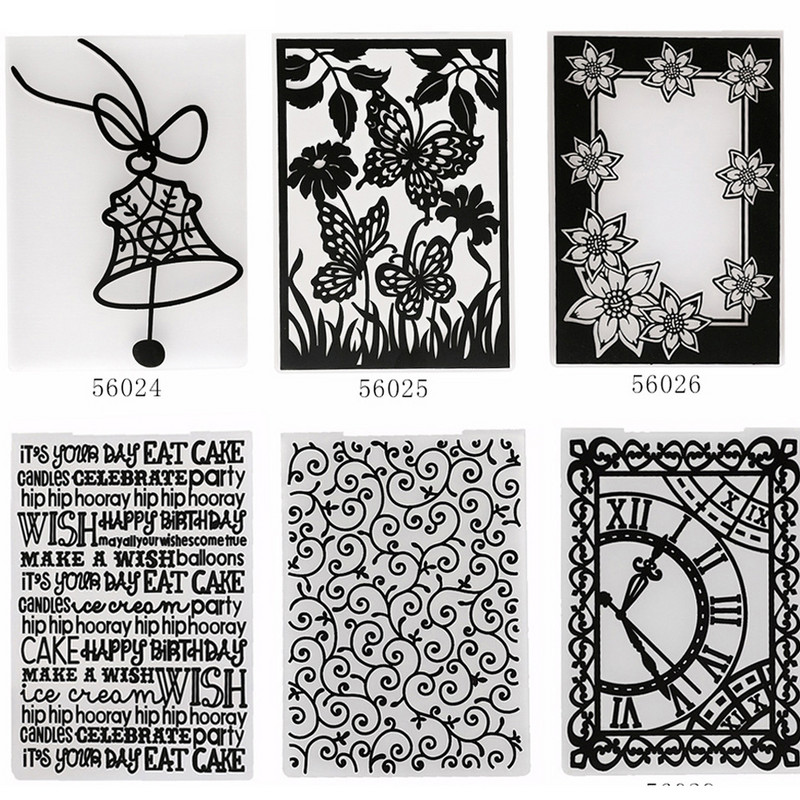 Ziemassvētku plastmasas reljefs mapes veidne DIY scrapbooking amatniecības fotoattēlu albumu kartītei svētku ar rokām darināti dekorēšanas piederumi