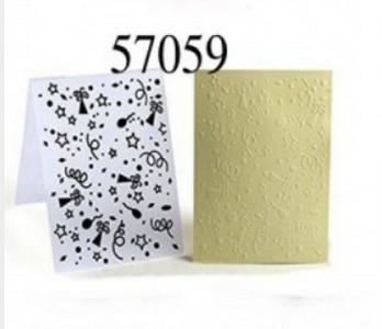 Naujausias 3D reljefinis aplankas, skaidrus reljefinis plastikinių plokščių dizainas, skirtas „pasidaryk pats“ popieriaus pjaustymo štampai „Scrapbooking“ 10,5 x 14,5 cm