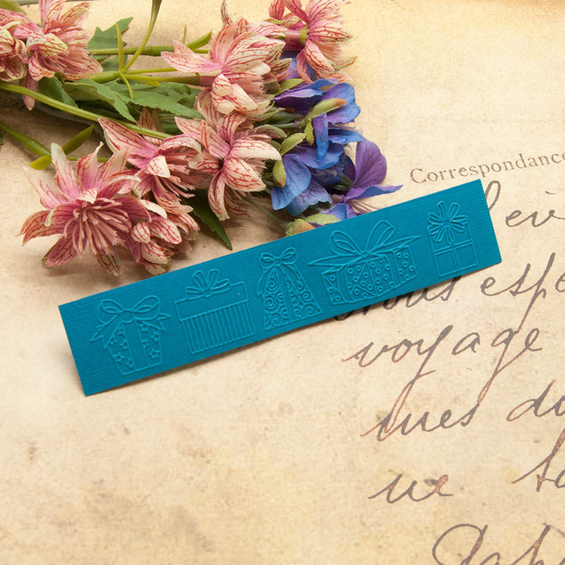 15x3 cm plastikiniai reljefiniai aplankai kortelių gamybai, gėlių fono reljefiniai aplankai, skirti „pasidaryk pats“ Scrapbooking popieriniam amatų albumui