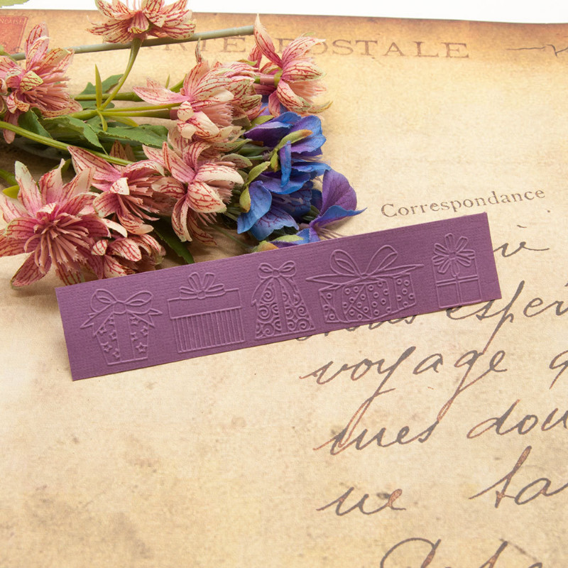 15x3 cm plastikiniai reljefiniai aplankai kortelių gamybai, gėlių fono reljefiniai aplankai, skirti „pasidaryk pats“ Scrapbooking popieriniam amatų albumui