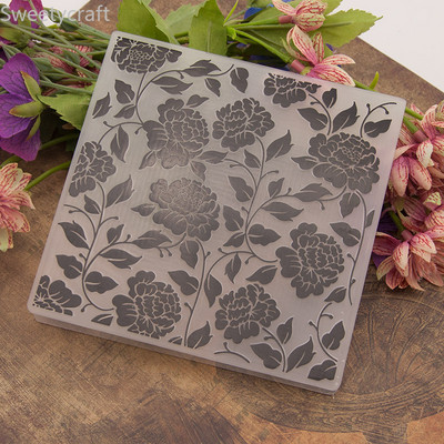 28 Μοντέλα Ανάγλυφο Φάκελο Διαφανές ανάγλυφο Πλαστικές πλάκες Σχέδιο για DIY μήτρες κοπής χαρτιού Μέγεθος Scrapbooking 10,5x14,5 cm