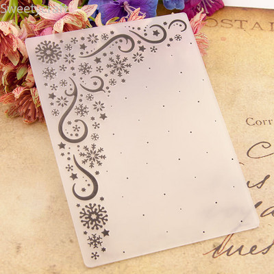 28 Μοντέλα Ανάγλυφο Φάκελο Διαφανές ανάγλυφο Πλαστικές πλάκες Σχέδιο για DIY μήτρες κοπής χαρτιού Μέγεθος Scrapbooking 10,5x14,5 cm