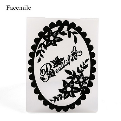 Πλαστικό ανάγλυφο φάκελο DIY Scrapbooking άλμπουμ Κάρτα κοπής μήτρες Πρότυπο χειροτεχνίας DIY Διακόσμηση κάρτας Κάνοντας διακόσμηση γάμου