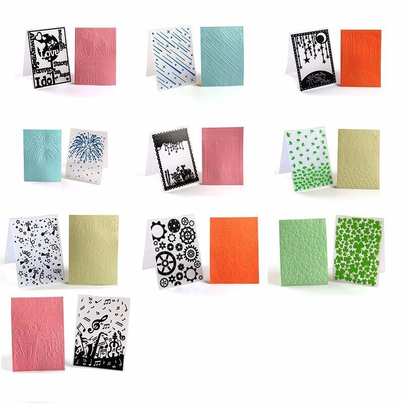 Πλαστικό ανάγλυφο φάκελο DIY Scrapbooking άλμπουμ Κάρτα κοπής μήτρες Πρότυπο χειροτεχνίας DIY Διακόσμηση κάρτας Κάνοντας διακόσμηση γάμου