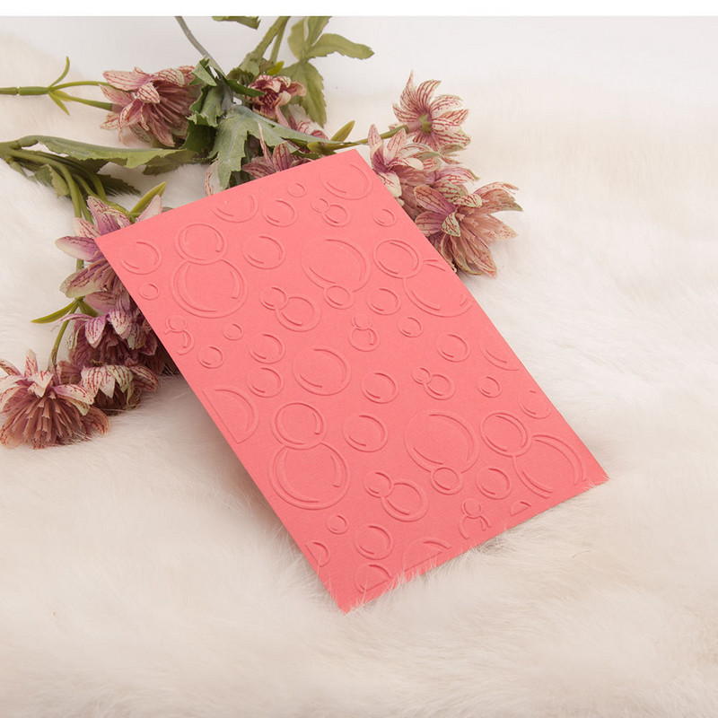 Νέο 2023 Φάκελος με ανάγλυφο μοτίβο φυσαλίδων Διαφανές 3D πλαστικές πλάκες σχέδιο για διακόσμηση χάρτινων καρτών Ανάγλυφη μήτρα κοπής