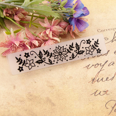 26 Dizaina reljefa mape Plastmasas veidne DIY Scrapbooking Amatniecības foto albumu kartītei Svētku roku darbs Dekorēšanas piederumi 15x3cm