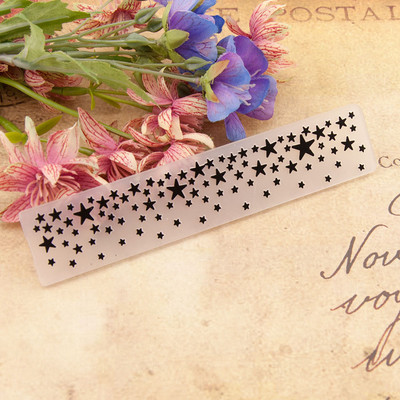 26 Dizaina reljefa mape Plastmasas veidne DIY Scrapbooking Amatniecības foto albumu kartītei Svētku roku darbs Dekorēšanas piederumi 15x3cm