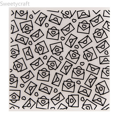 Mīlestības aploksnes reljefa mapes Jauns 2022. gada Ziemassvētku kartīšu izgatavošanas piederumi Papīrs Amatniecība Scrapbooking Plastmasas reljefa trafarets