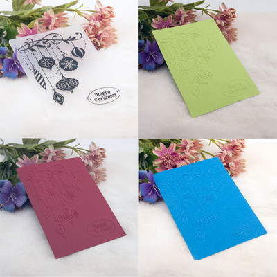 Izsmalcinātas dekoratīvas teksturētas plastmasas reljefa mapes kartīšu izgatavošanai Ziemassvētku veidņu albumu veidošanai un citiem papīra izstrādājumiem