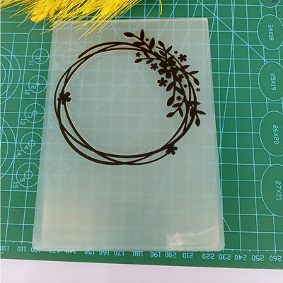 Ziedi Lapas Fona Reljefs Mape Plastmasas Plāksnes Jauns 2023 Papīra Kartes Griešanai Die Decoration Scrapbooking Reljefs