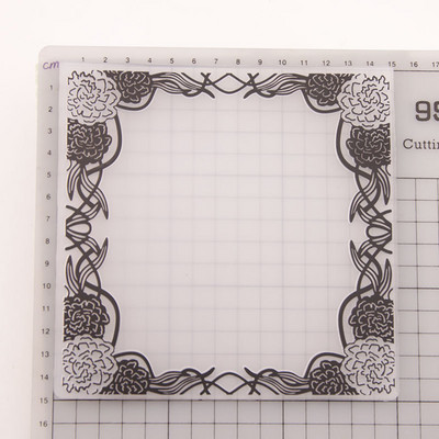 Reljefa mape Dotty ziedu zvaigzne Scrapbooking plastmasas reljefs mapes karšu izgatavošanas piederumi albums kāzu papīrs amatniecības dekors