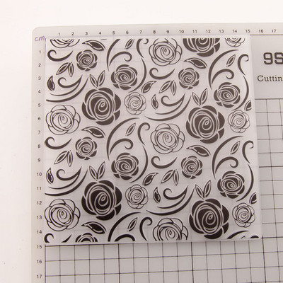 Reljefa mape Dotty ziedu zvaigzne Scrapbooking plastmasas reljefs mapes karšu izgatavošanas piederumi albums kāzu papīrs amatniecības dekors