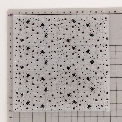 Reljefa mape Dotty ziedu zvaigzne Scrapbooking plastmasas reljefs mapes karšu izgatavošanas piederumi albums kāzu papīrs amatniecības dekors