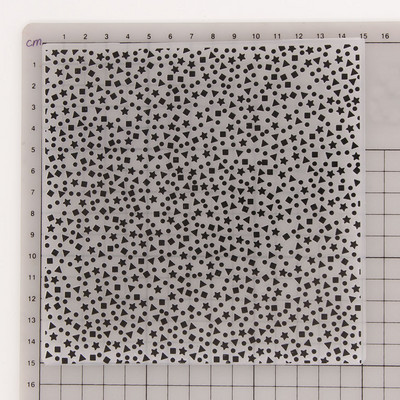 Reljefa mape Dotty ziedu zvaigzne Scrapbooking plastmasas reljefs mapes karšu izgatavošanas piederumi albums kāzu papīrs amatniecības dekors