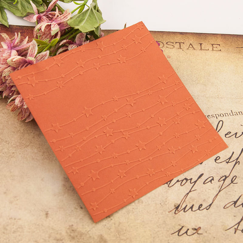 Reljefa mape Dotty ziedu zvaigzne Scrapbooking plastmasas reljefs mapes karšu izgatavošanas piederumi albums kāzu papīrs amatniecības dekors