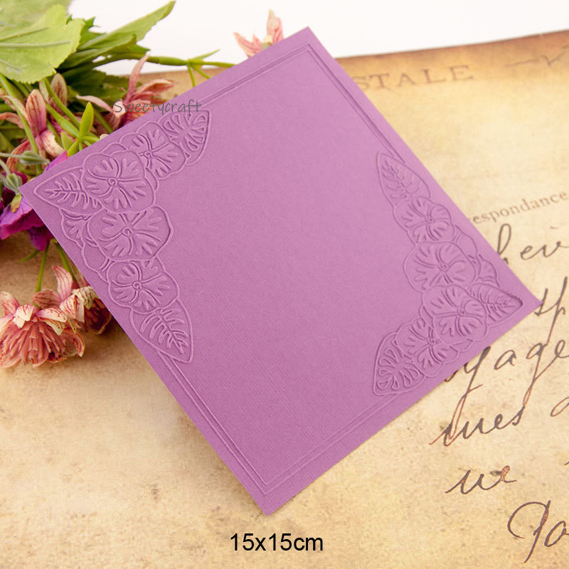 Reljefa mape Dotty ziedu zvaigzne Scrapbooking plastmasas reljefs mapes karšu izgatavošanas piederumi albums kāzu papīrs amatniecības dekors