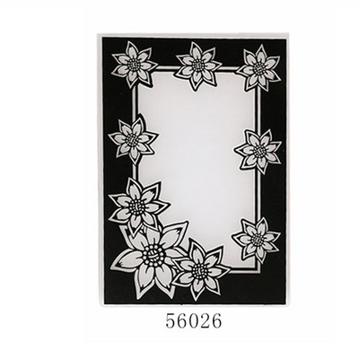 Νέα άφιξη 2023 Πλαστικό πρότυπο φακέλου με ανάγλυφο 3D για DIY Scrapbooking Κάρτα φωτογραφικών άλμπουμ χειροποίητα προμήθειες διακόσμησης